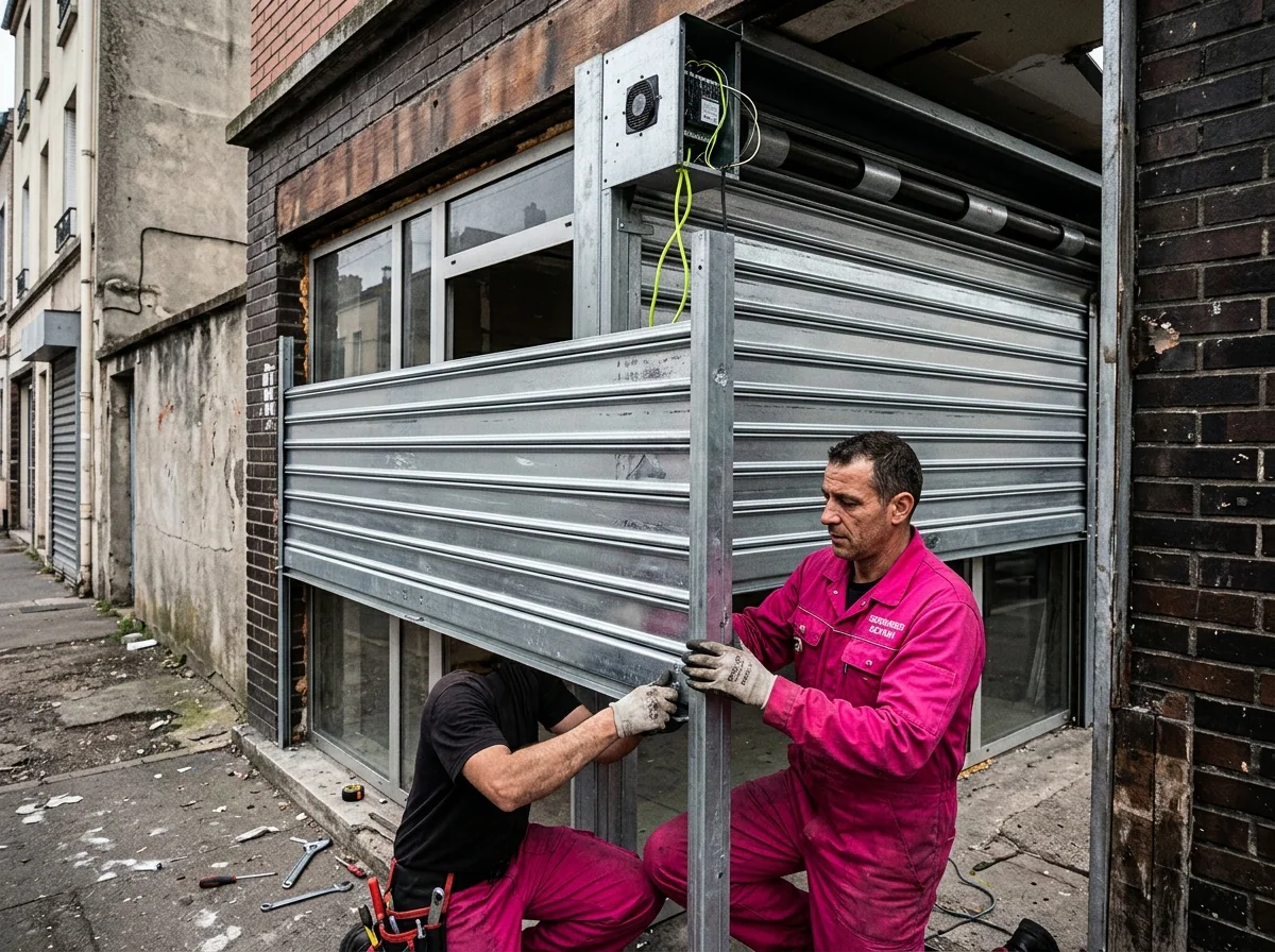 Rideau métallique commerce à Sevran